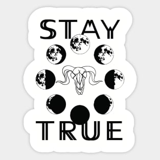 Stay True To The Moon Sticker